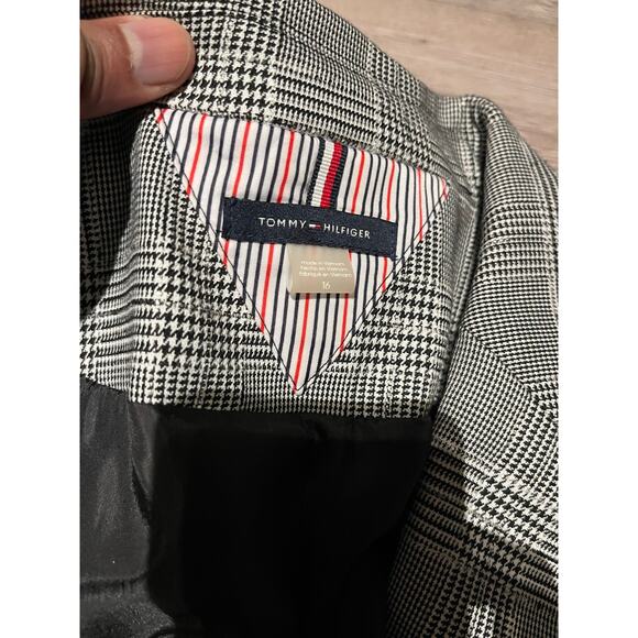 Tommy Hilfiger - Plaid One-Button Elbow-Patch Blazer/16/NWT - Picture 9 of 11